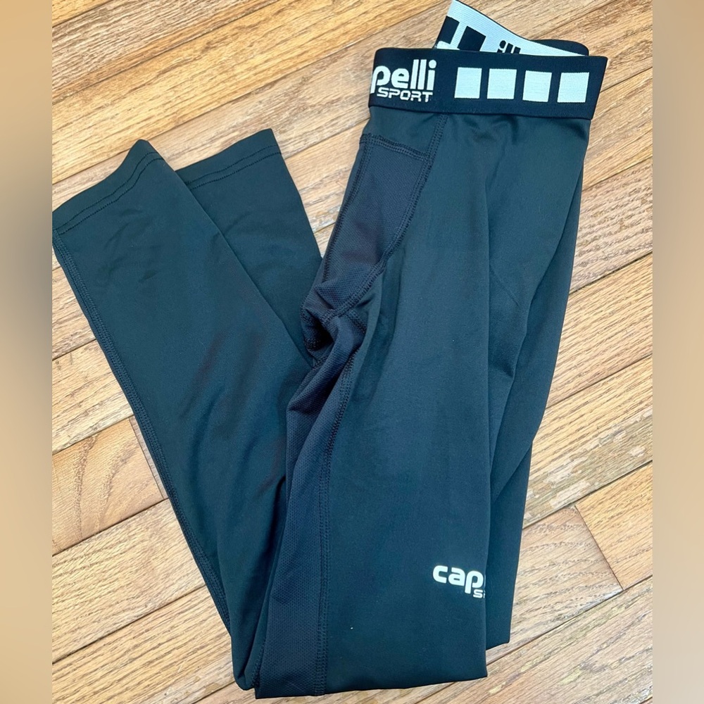 Capelli Sport Black Performance Leggings YL 14-16